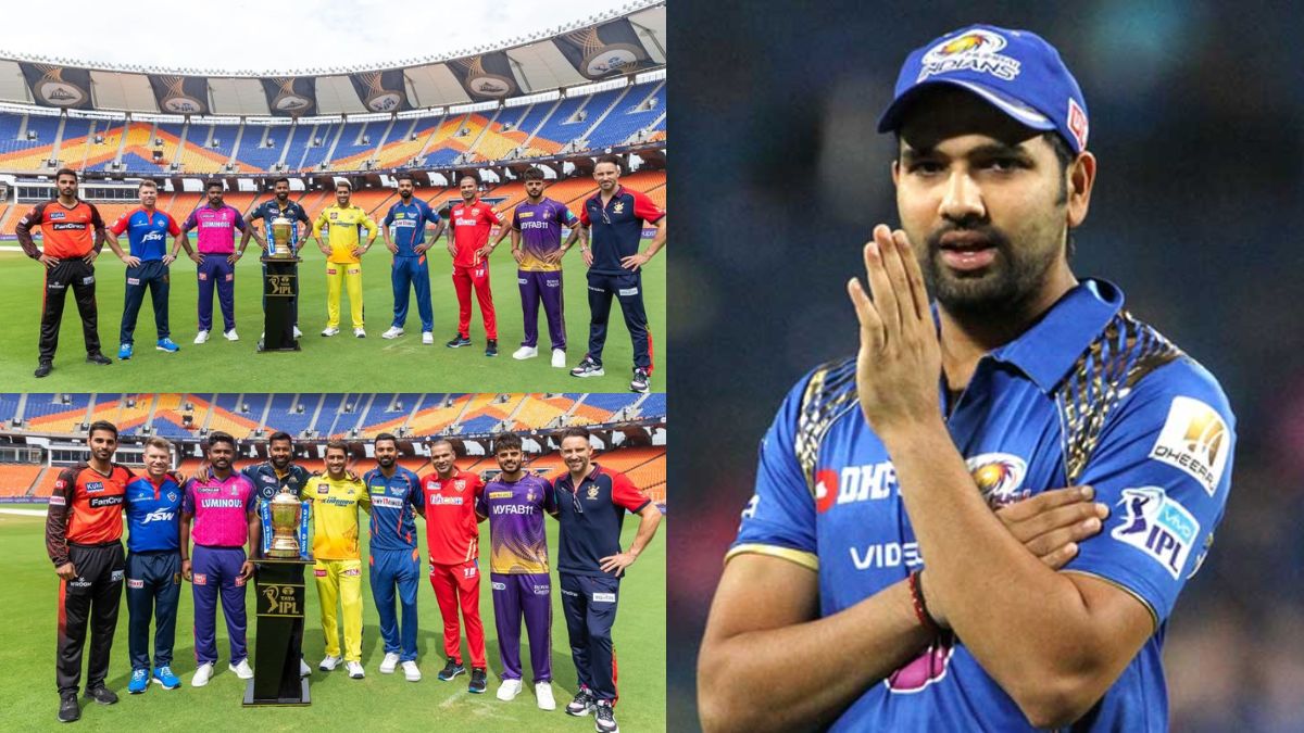 IPL 2023: Captains pose with trophy, fans wonder why Mumbai Indians skipper Rohit