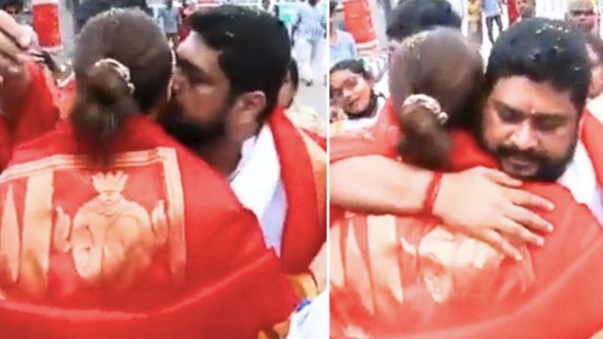 'Adipurush' director Om Raut kisses Kriti Sanon at Tirupati temple; criticised