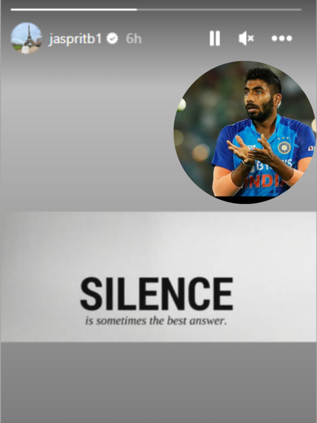 Bumrah posts mysterious Instagram story about ‘silence’ ahead of IPL 2024